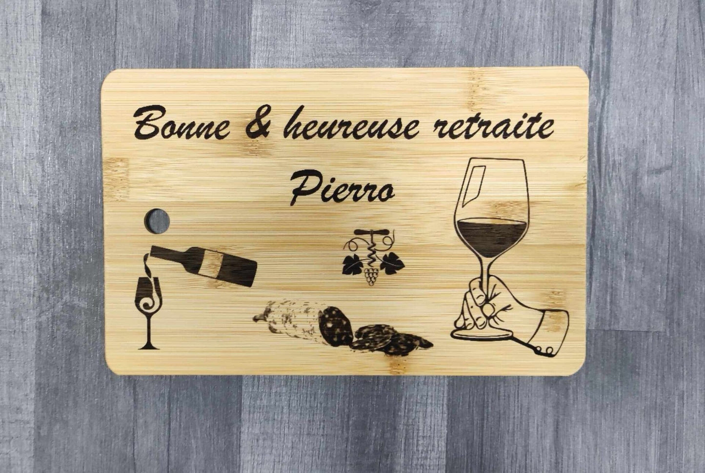 Planche à saucisson (avec trou)