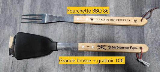 Fourchette ou Brosse & grattoir BBQ