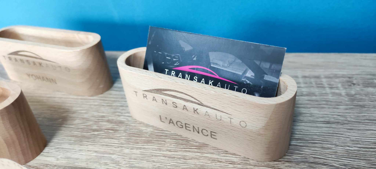 Porte carte de visite ovale