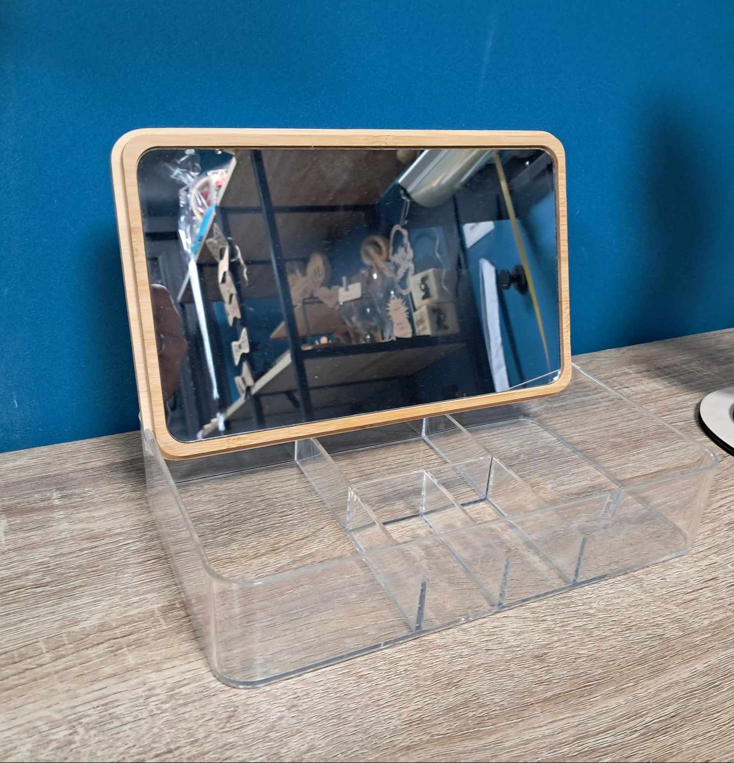 Organisateur maquillage miroir