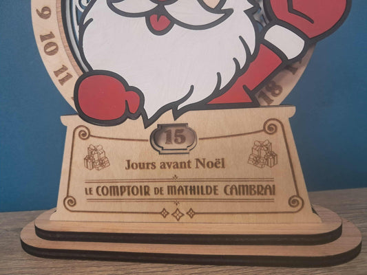 X jours avant Noël en bois