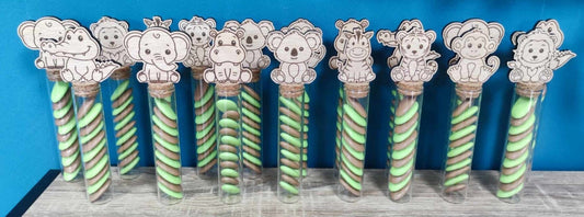 Dragées avec sujets en bois personnalisable, pour anniversaire baptême