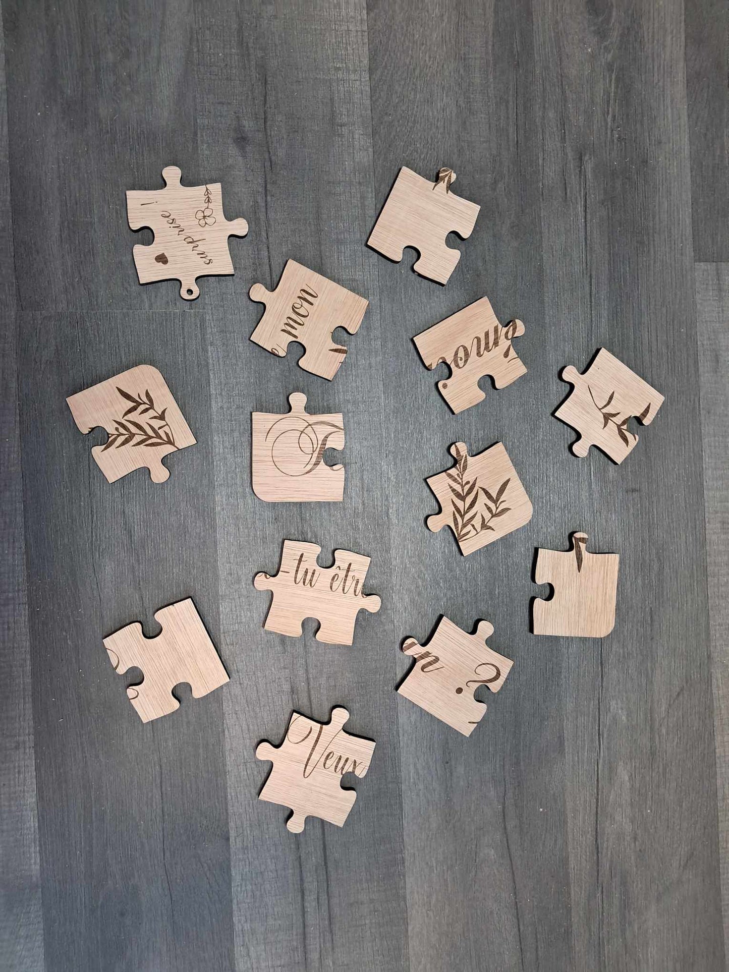 Offrir parrain marraine temoin puzzle