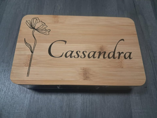 Rangement maquillage avec miroir