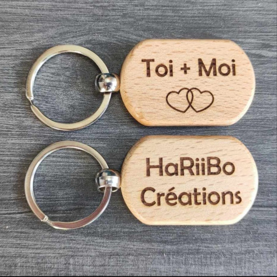 Porte clef ovale