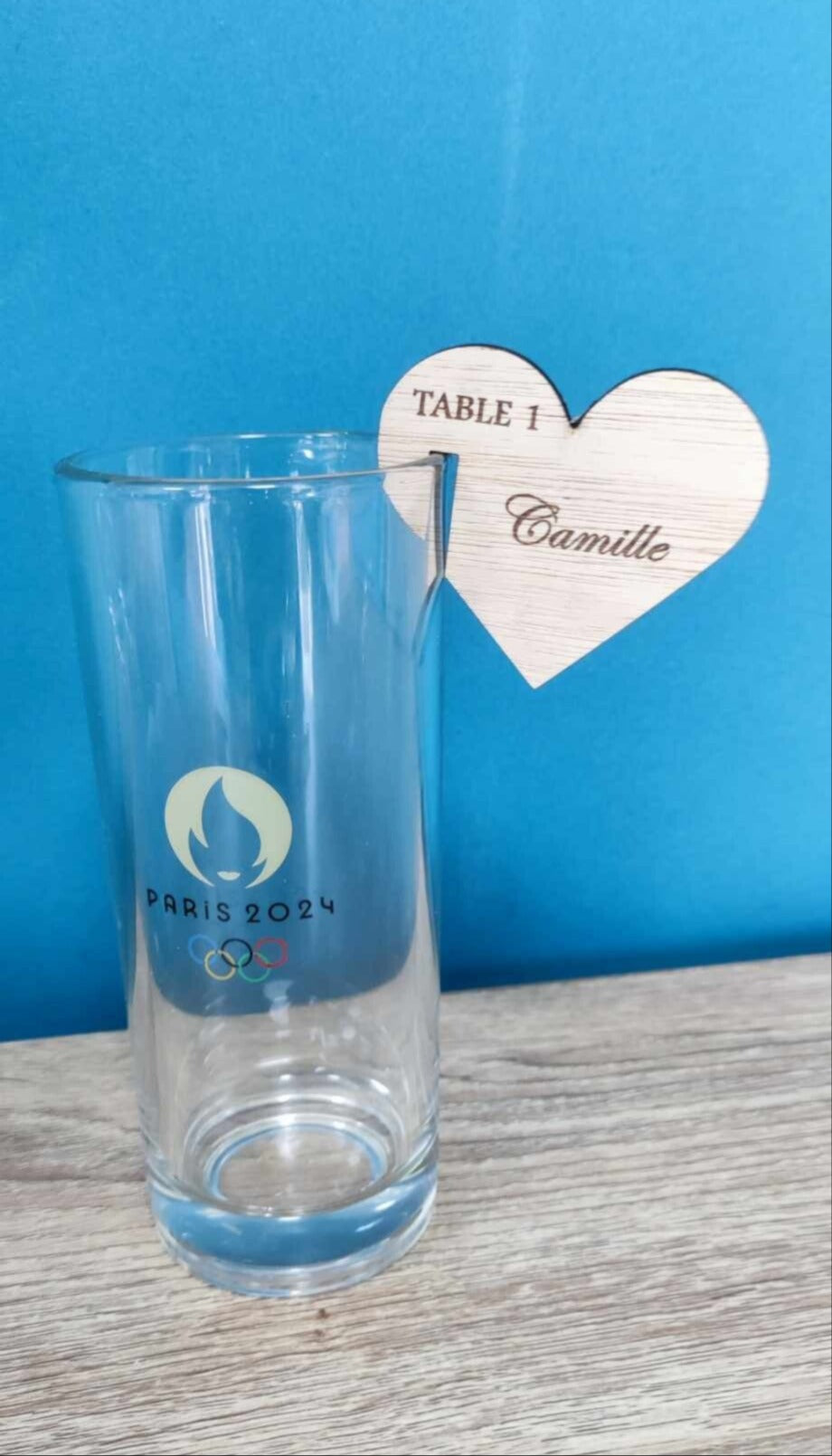 Marque place pour verre