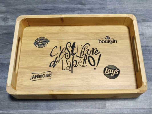 Plateau avec rebords