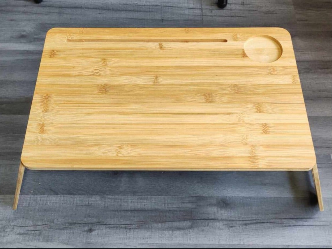 Plateau ordi pour lit