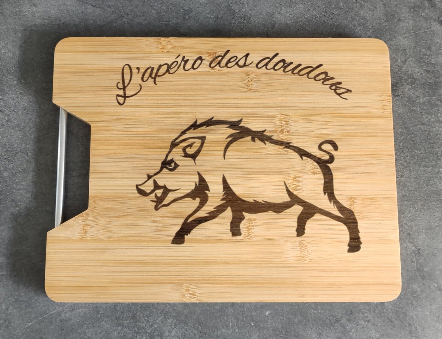 Planche apéro avec barre de fer