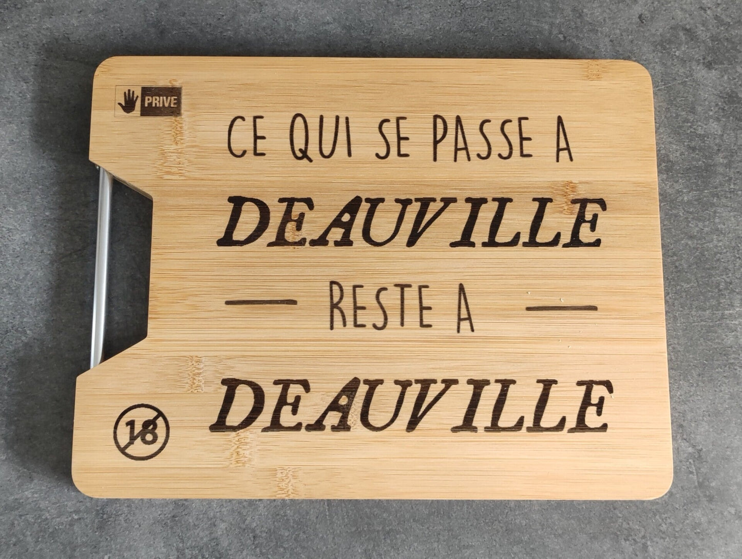 Planche apéro avec barre de fer