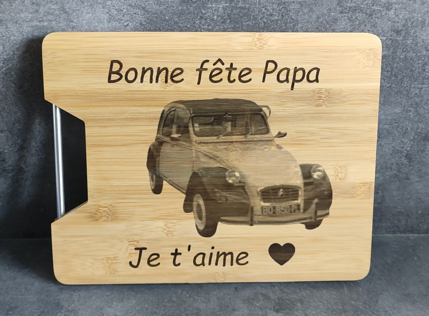 Planche apéro avec barre de fer