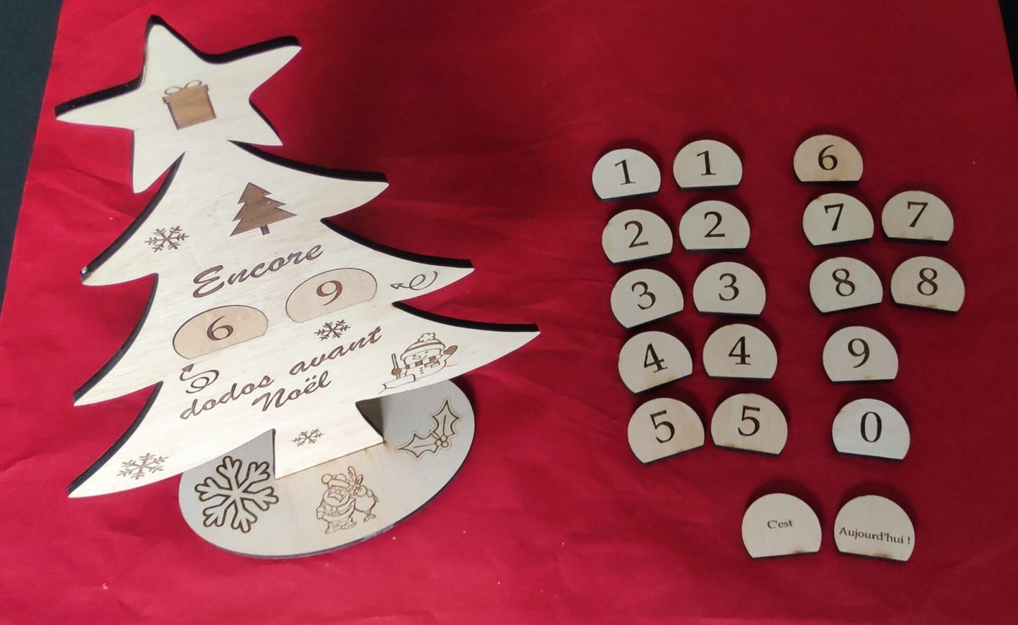 Calendrier décompte de Noël