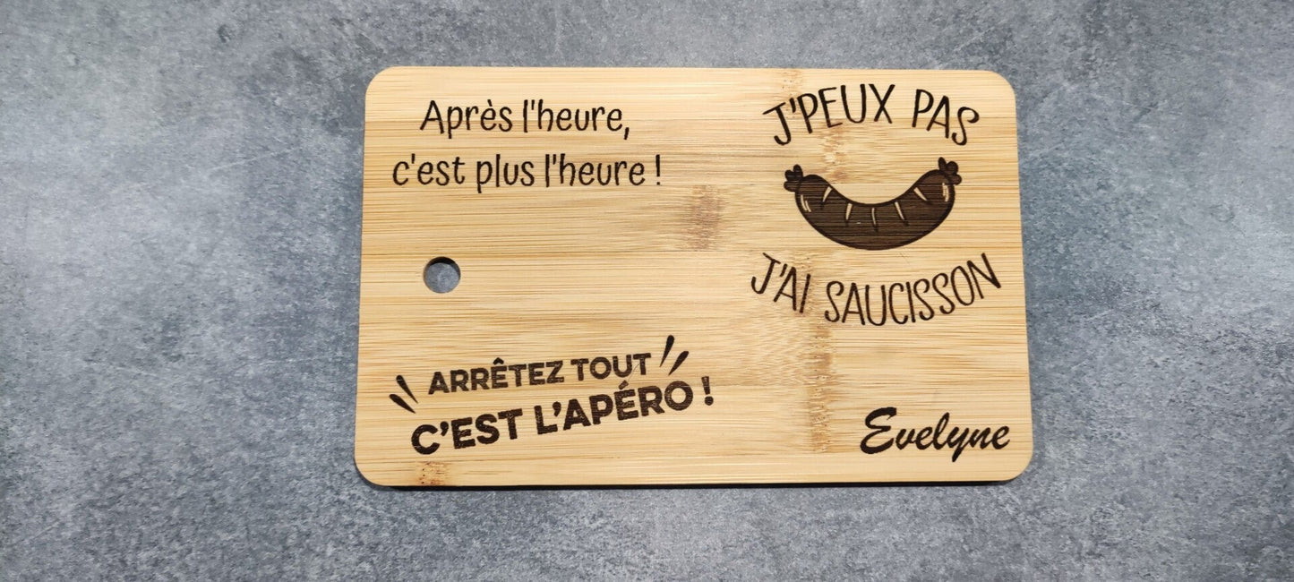 Planche à saucisson (avec trou)