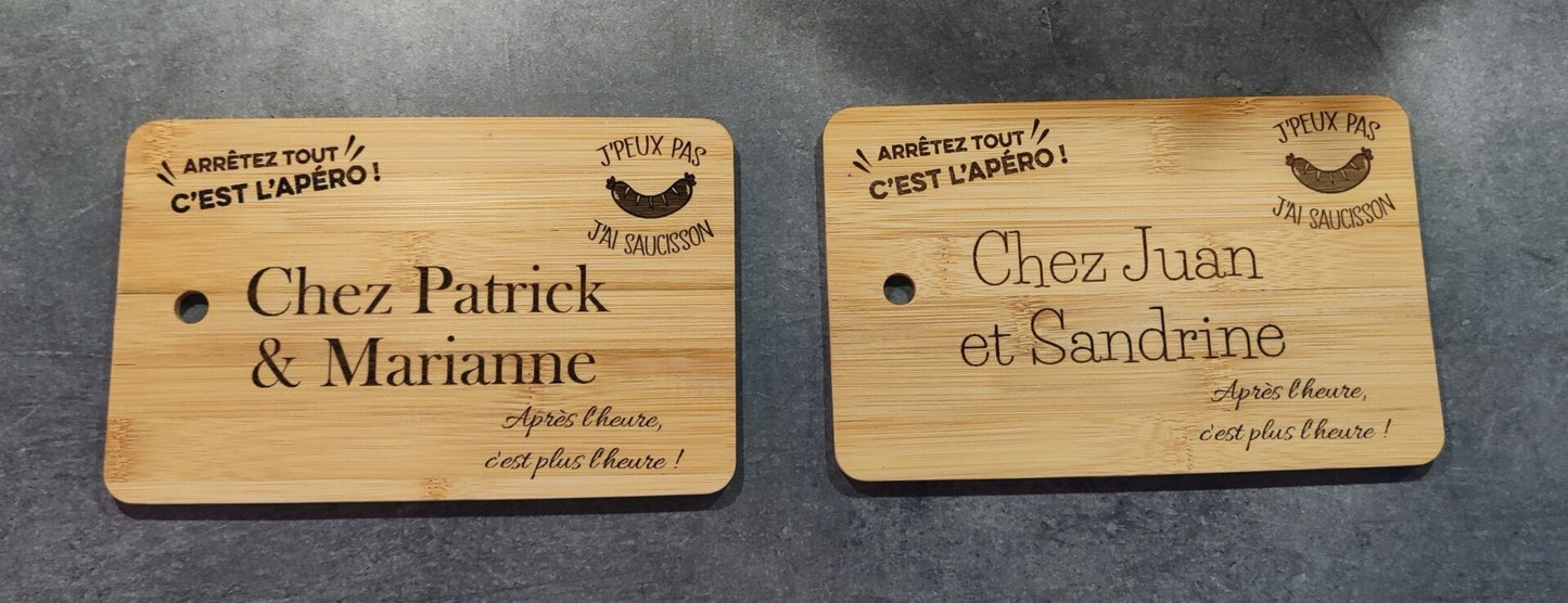 Planche à saucisson (avec trou)
