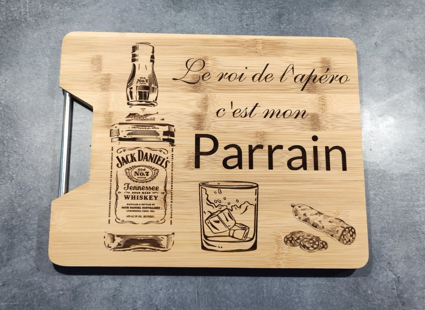 Planche apéro avec barre de fer
