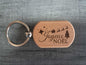 Porte clef ovale