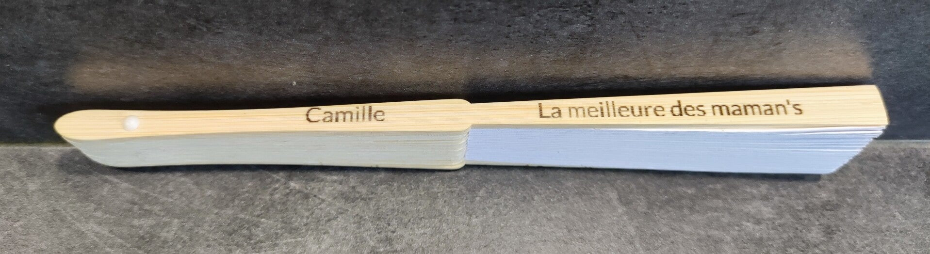 Maman je t'aime en bois eventail anniversaire