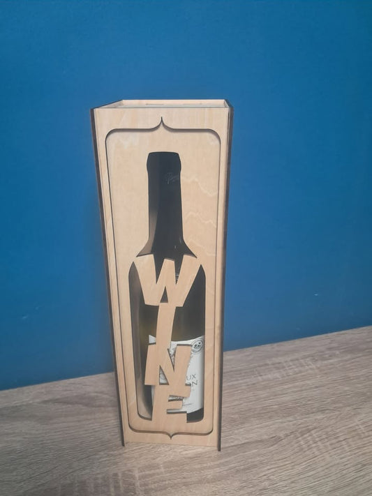 Vin champagne coffret bois