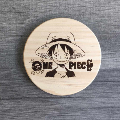 Dessous de verre en bois One Piece luffy sur mesure