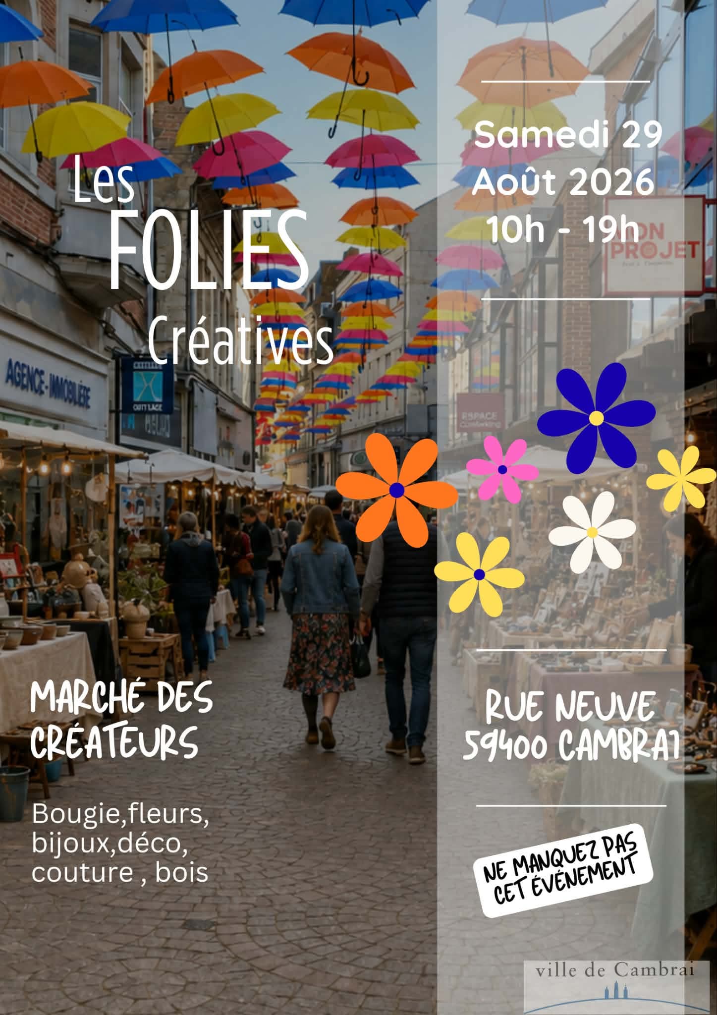 marché créateurs cambrai 29 aout 2026