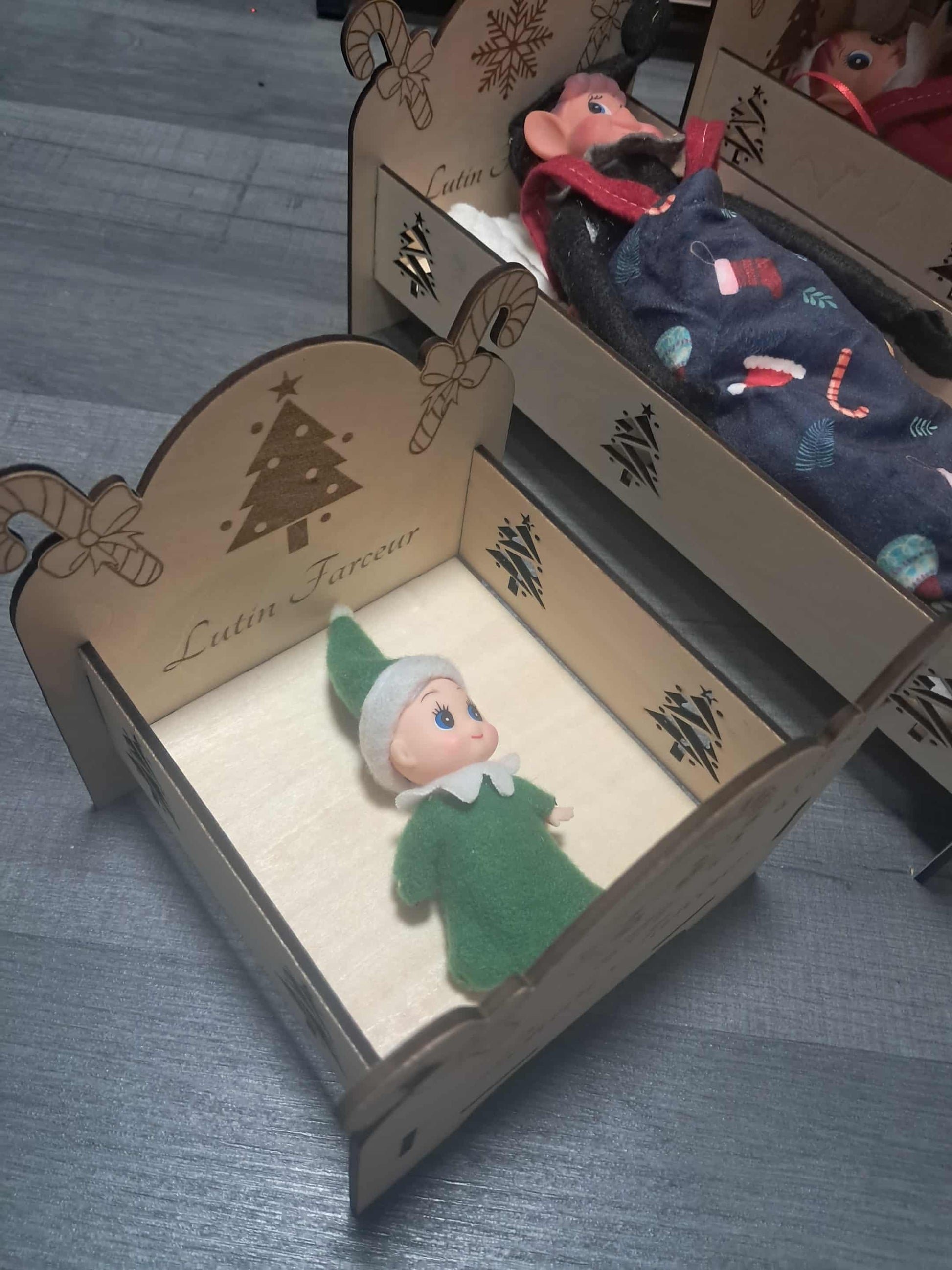 Lit pour le bébé lutin