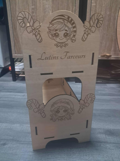 Lit superposé en bois pour 2 lutins