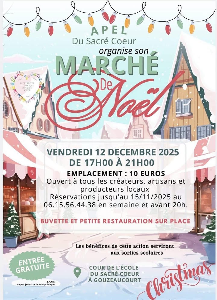 Marché de Noël 12 decembre 2025