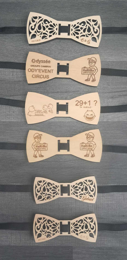 Baptême Mariage Anniversaire Communion nœud en bois personnalisable