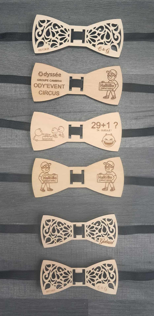 Baptême Mariage Anniversaire Communion nœud en bois personnalisable