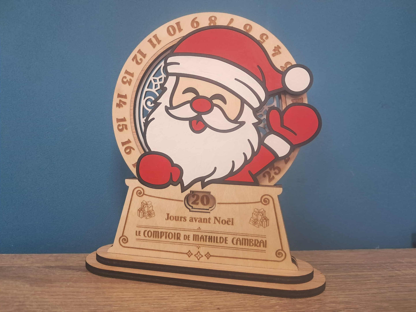 Prénom texte phrase, créations en bois Noël