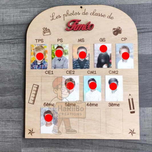souvenirs ecole photo bois