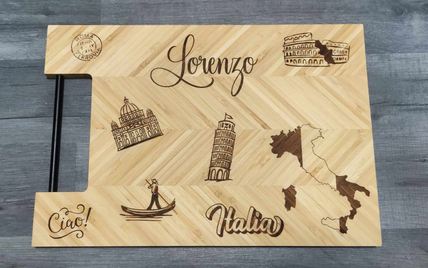 Pays logo drapeau monument gravure