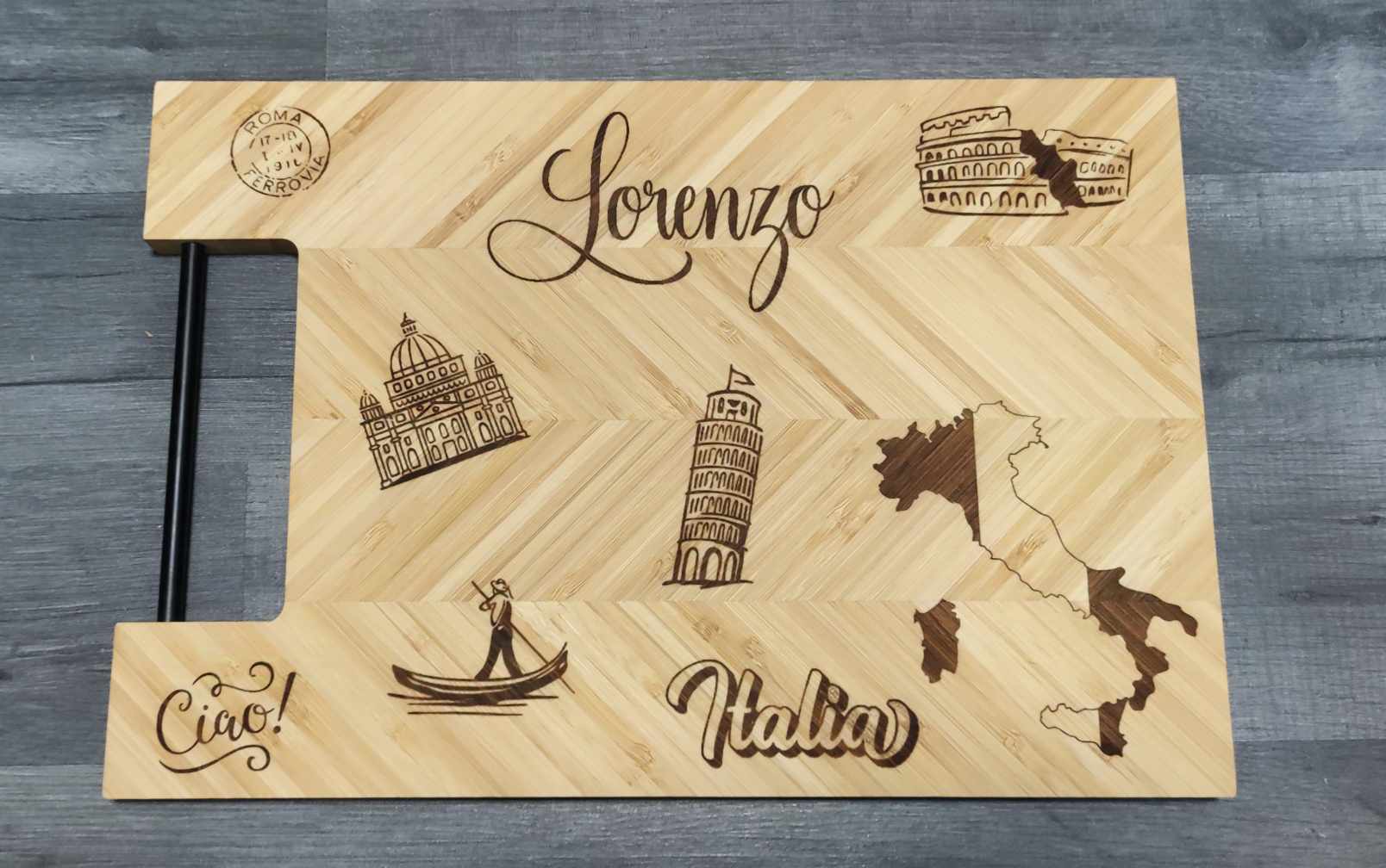 Pays logo drapeau monument gravure