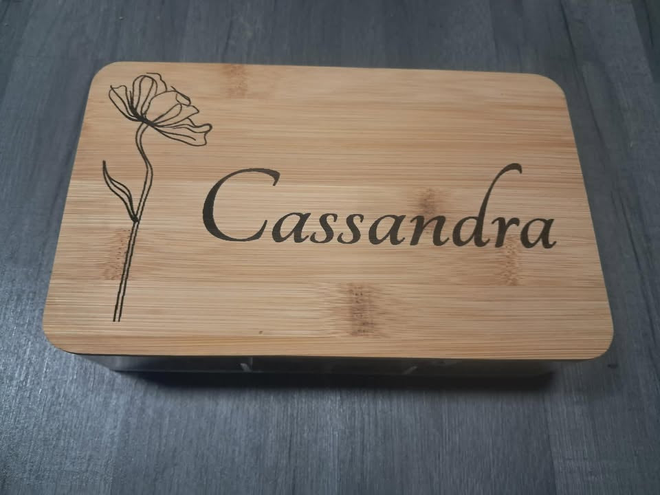 Rangement maquillage avec miroir