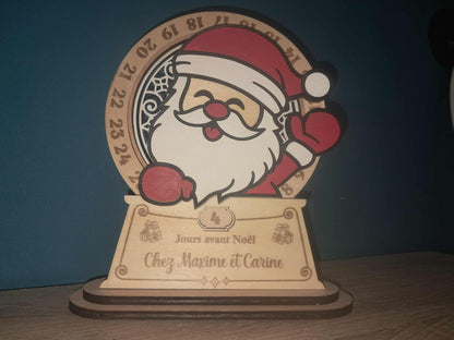 Créations en bois décompte de Noël