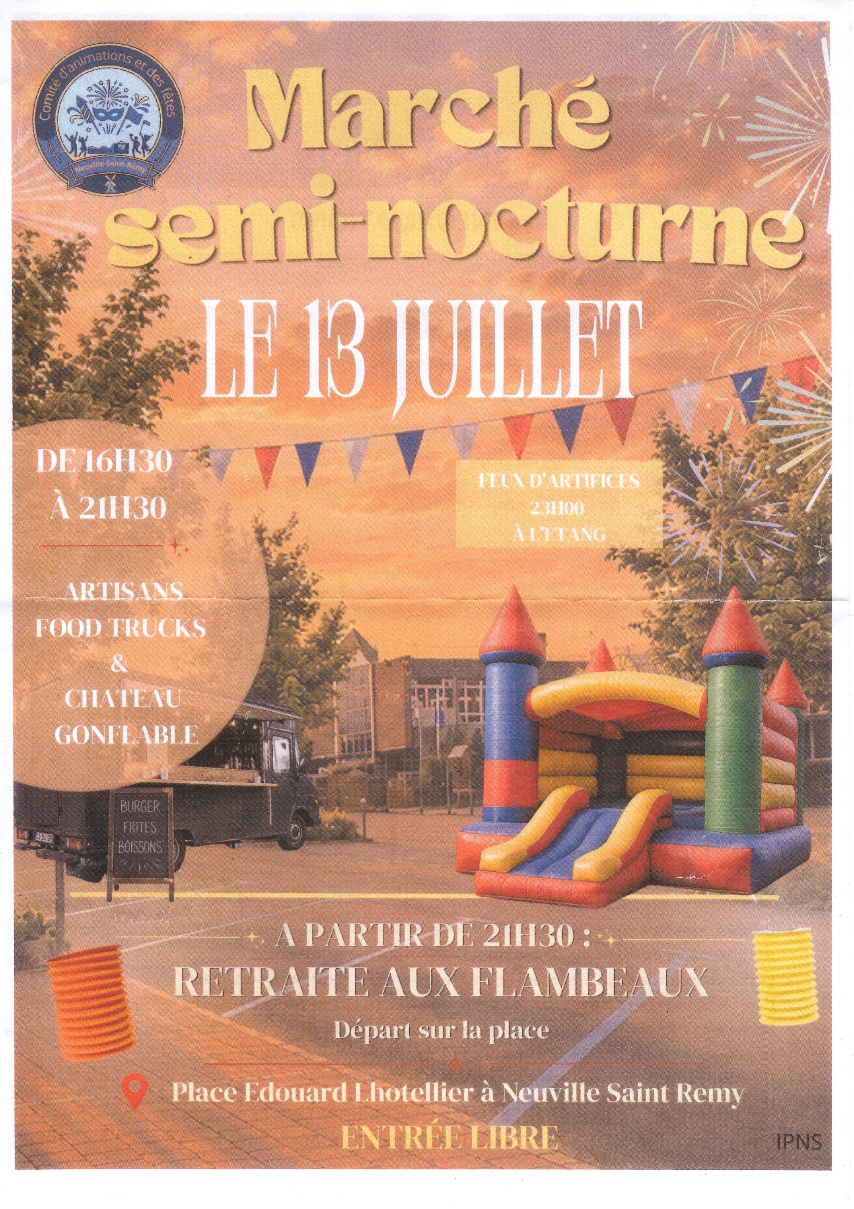 13 juillet 2026 marche semi nocturne