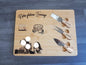 Plateau personnalisable en bois fromage avec couteaux